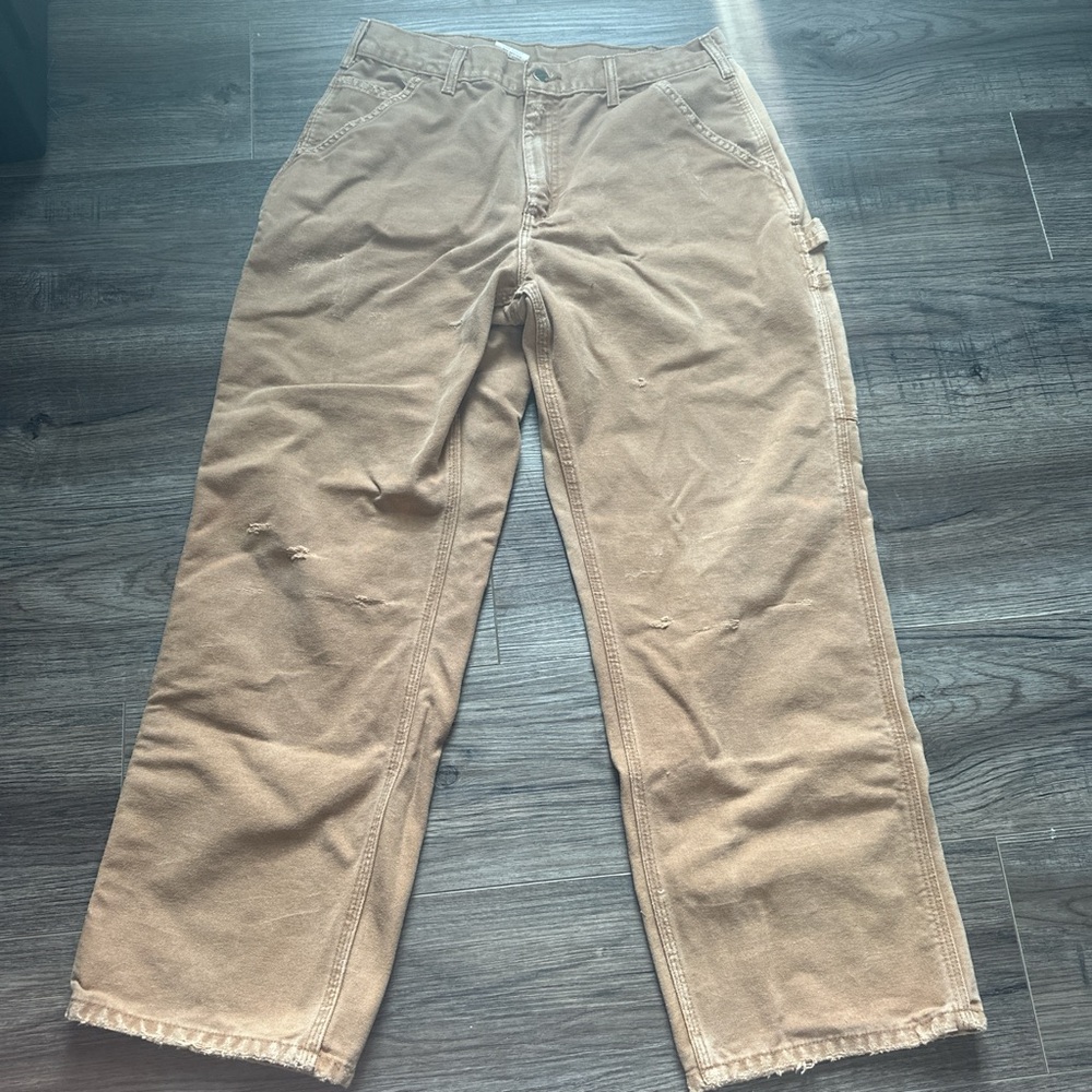 Distressed Carhartt Canvas Carpenter pants